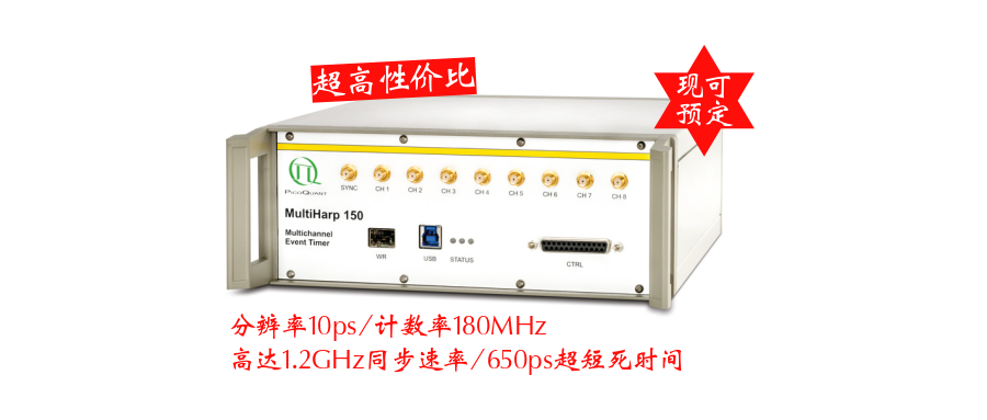MultiHarp150全新升級預售訂購！